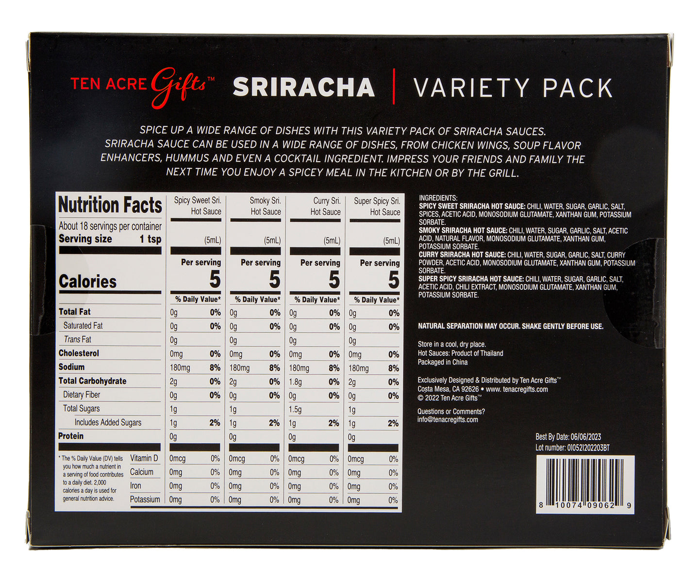 Sriracha Set - 4 Pack
